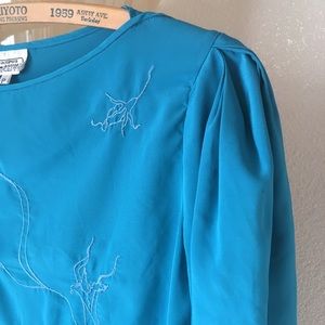 [vintage] Campus Casuals 80’s satin blouse